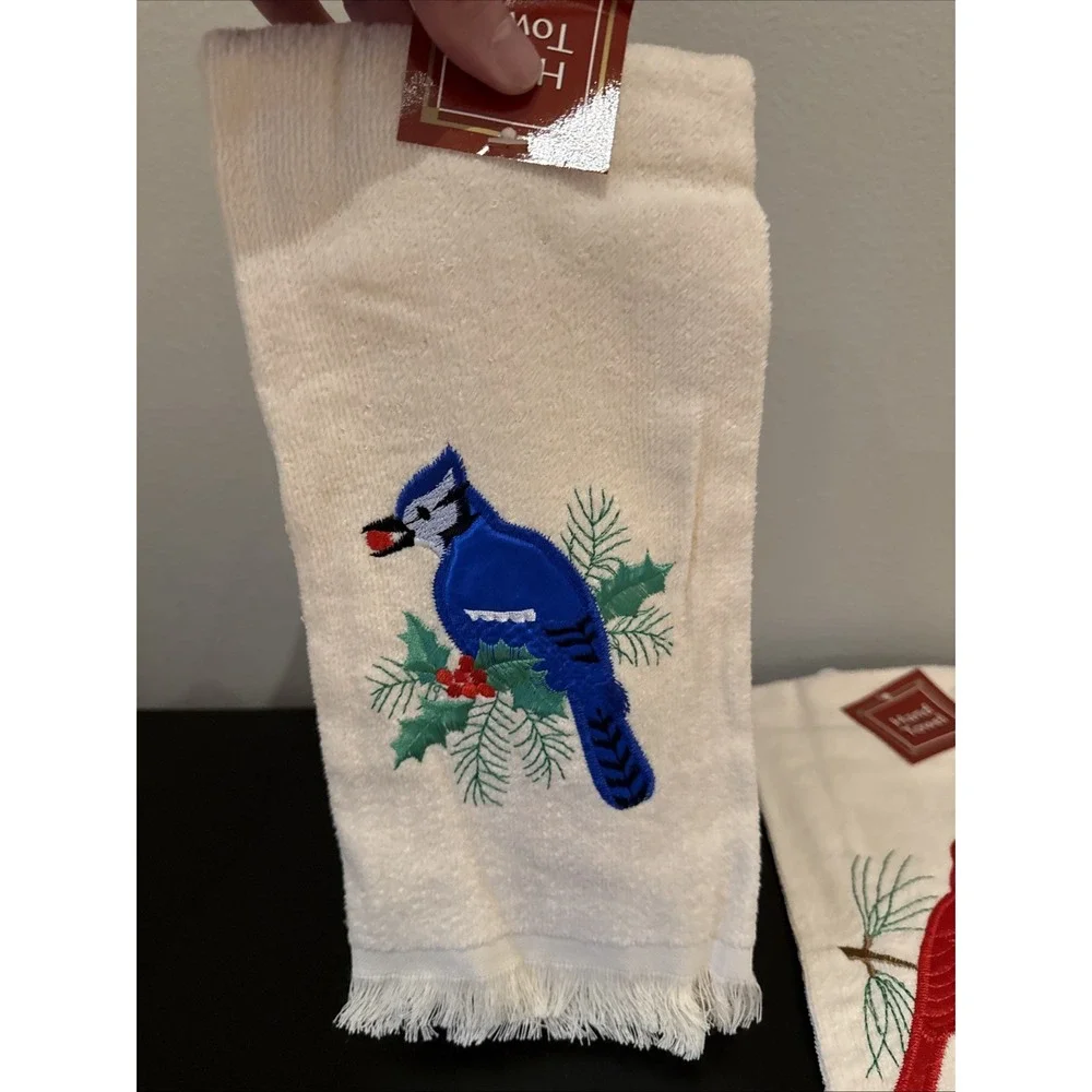 Lot‎ Of 2 Hand Towels NOS Birds